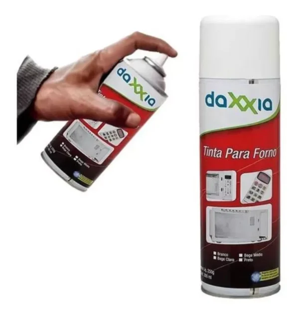 Tinta para Forno Microondas Spray 300ML (Branco Brilhante) - Imagem 3